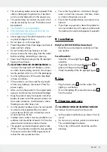 Preview for 14 page of MELINERA 273673 Operation And Safety Notes