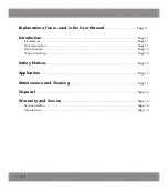 Preview for 8 page of MELINERA 276296 User Manual And Safety Instructions