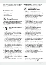 Предварительный просмотр 17 страницы MELINERA 282421 Operation And Safety Notes