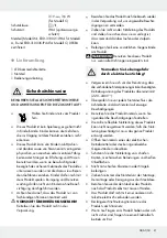 Предварительный просмотр 21 страницы MELINERA 282421 Operation And Safety Notes