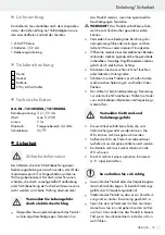 Предварительный просмотр 19 страницы MELINERA 283280 Operation And Safety Notes