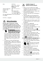 Предварительный просмотр 5 страницы MELINERA 283516 Operation And Safety Notes