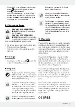 Предварительный просмотр 7 страницы MELINERA 283516 Operation And Safety Notes