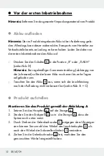 Preview for 12 page of MELINERA 286719 Assembly, Operating And Safety Instructions