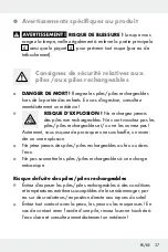 Preview for 37 page of MELINERA 286719 Assembly, Operating And Safety Instructions