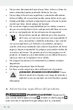 Preview for 76 page of MELINERA 286719 Assembly, Operating And Safety Instructions