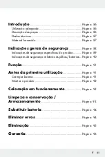 Preview for 85 page of MELINERA 286719 Assembly, Operating And Safety Instructions