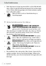 Preview for 10 page of MELINERA 287931 Assembly, Operating And Safety Instructions