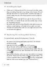 Preview for 26 page of MELINERA 287931 Assembly, Operating And Safety Instructions