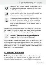 Preview for 29 page of MELINERA 287931 Assembly, Operating And Safety Instructions