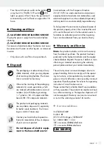 Preview for 10 page of MELINERA 288498 Operation And Safety Notes