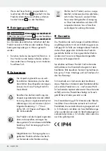 Предварительный просмотр 23 страницы MELINERA 288593 Operation And Safety Notes