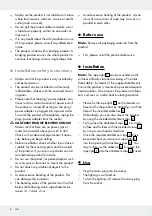 Предварительный просмотр 6 страницы MELINERA 288598 Operation And Safety Notes