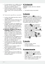 Предварительный просмотр 18 страницы MELINERA 288598 Operation And Safety Notes