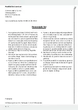 Предварительный просмотр 20 страницы MELINERA 288598 Operation And Safety Notes