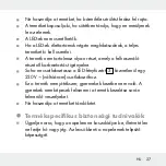 Preview for 27 page of MELINERA 291041 Assembly, Operating And Safety Instructions