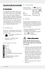 Preview for 6 page of MELINERA 293164 Operation And Safety Notes