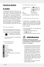 Preview for 18 page of MELINERA 293164 Operation And Safety Notes