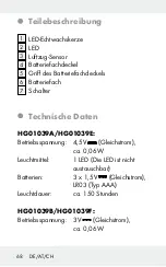 Preview for 68 page of MELINERA 304165 Operation And Safety Notes