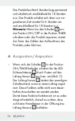 Preview for 76 page of MELINERA 304165 Operation And Safety Notes