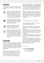 Preview for 17 page of MELINERA 315423 1904 Operation And Safety Notes