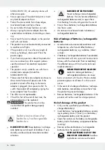 Предварительный просмотр 16 страницы MELINERA 317969 1901 Operation And Safety Notes