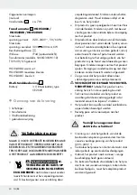 Предварительный просмотр 30 страницы MELINERA 317969 1901 Operation And Safety Notes