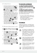 Предварительный просмотр 40 страницы MELINERA 317969 1901 Operation And Safety Notes