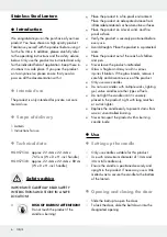 Preview for 6 page of MELINERA 333952 1907 Operation And Safety Notes