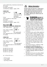 Preview for 7 page of MELINERA 337080 2001 Operation And Safety Notes