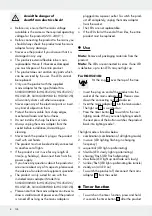 Preview for 8 page of MELINERA 337080 2001 Operation And Safety Notes