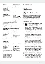 Preview for 37 page of MELINERA 337080 2001 Operation And Safety Notes