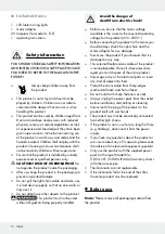 Предварительный просмотр 10 страницы MELINERA 352282 2007 Operation And Safety Notes