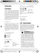 Предварительный просмотр 4 страницы MELINERA 60306 Operation And Safety Notes