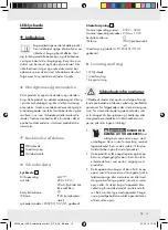 Предварительный просмотр 13 страницы MELINERA 60306 Operation And Safety Notes