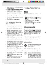 Предварительный просмотр 14 страницы MELINERA 60306 Operation And Safety Notes