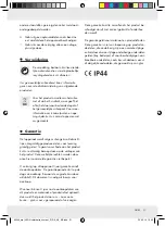 Предварительный просмотр 21 страницы MELINERA 60306 Operation And Safety Notes