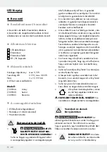 Preview for 10 page of MELINERA 92228 Operation And Safety Notes