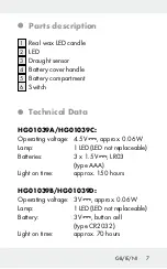 Preview for 7 page of MELINERA HG01039A Operation And Safety Notes