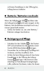 Предварительный просмотр 68 страницы MELINERA HG01039A Operation And Safety Notes