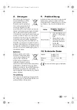 Предварительный просмотр 19 страницы MELINERA MWBA 5 A1 Operating Instructions Manual