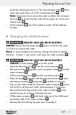 Предварительный просмотр 11 страницы MELINERA Z30094A-D Assembly, Operating And Safety Instructions