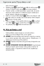 Предварительный просмотр 20 страницы MELINERA Z30094A-D Assembly, Operating And Safety Instructions