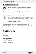 Предварительный просмотр 24 страницы MELINERA Z30094A-D Assembly, Operating And Safety Instructions