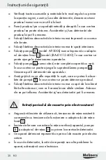 Предварительный просмотр 30 страницы MELINERA Z30094A-D Assembly, Operating And Safety Instructions