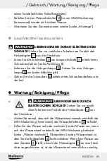 Предварительный просмотр 83 страницы MELINERA Z30094A Assembly, Operating And Safety Instructions