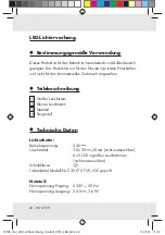 Предварительный просмотр 42 страницы MELINERA Z30171 Operation And Safety Notes