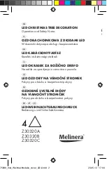 Preview for 1 page of MELINERA Z30320A Operation And Safety Notes