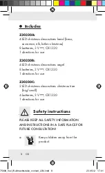 Preview for 8 page of MELINERA Z30320A Operation And Safety Notes