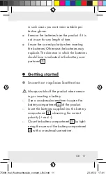 Preview for 11 page of MELINERA Z30320A Operation And Safety Notes